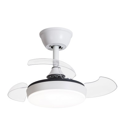 VENTILADOR MINI XS 36W CCT BLANCO 600 Ø