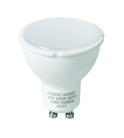 BOMBILLA DICROICA GU10 LED 6W 120º